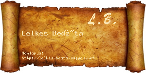 Lelkes Beáta névjegykártya